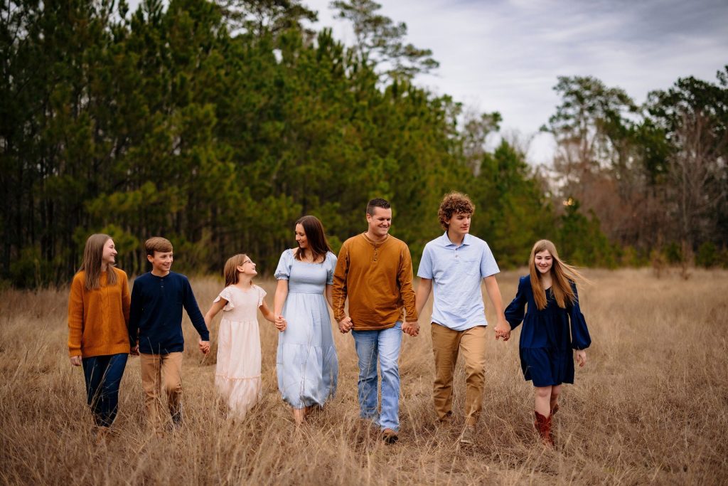 fall family photos the woodlands