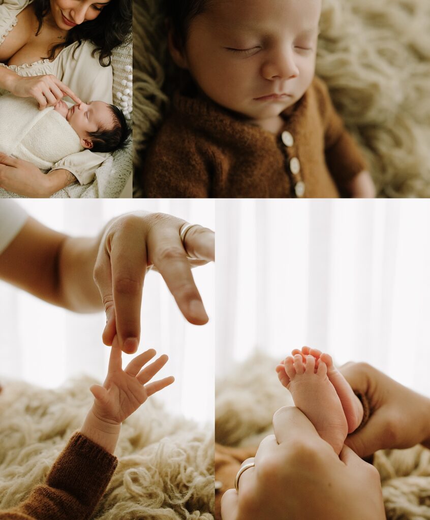 Newborn, toddler, and family portrait photos taken in The Woodlands TX.