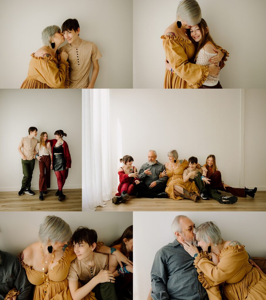 Older kids family session at The Woodlands studio with warm, candid moments. Perfect for capturing f.