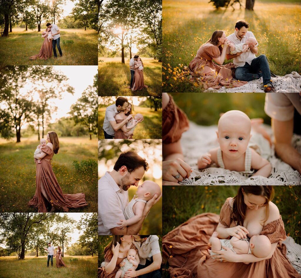Beautiful summer family photos capturing love and joy in Texas heat.